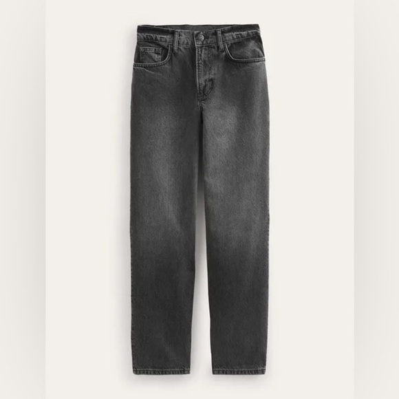 Boden High Rise Boyfriend Jeans in Washed Black NWT Sz 27 - Picture 2 of 13